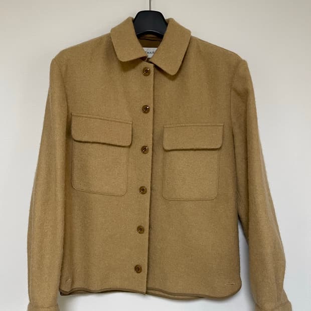 르메르 알파카 박시 셔츠 자켓