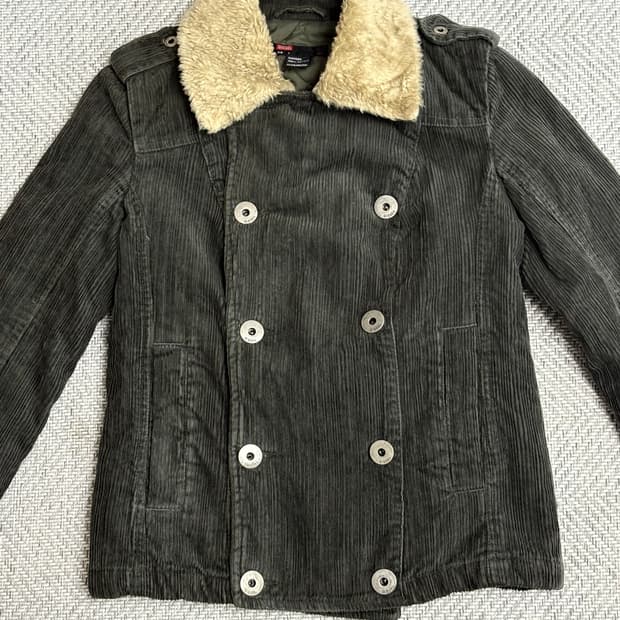 Diesel 디젤 코듀로이 버튼 퍼자켓