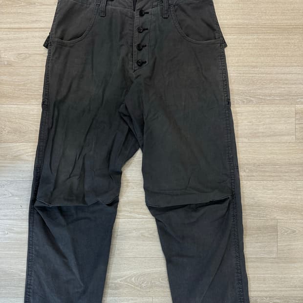 요지야마모토 서스펜더 팬츠