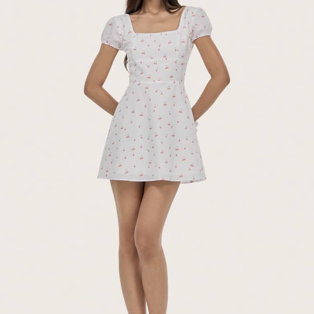 클리시어 cherry cup dress