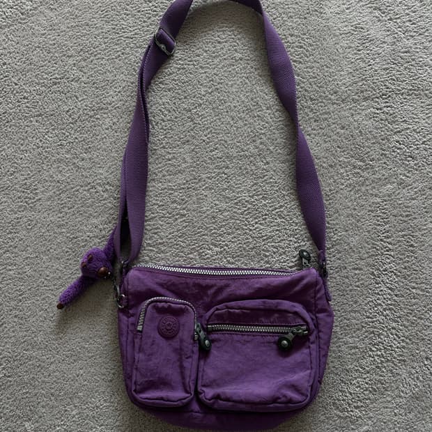 키플링 크로스백 퍼플