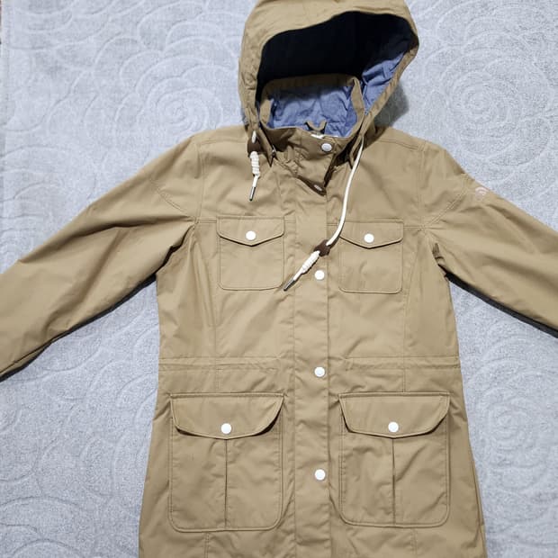 노스페이스 베이지 후드 자켓