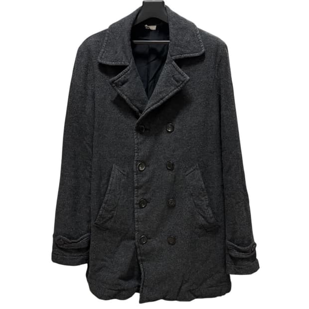 꼼데가르송 옴므 듀스 15AW 축융 울 피코트