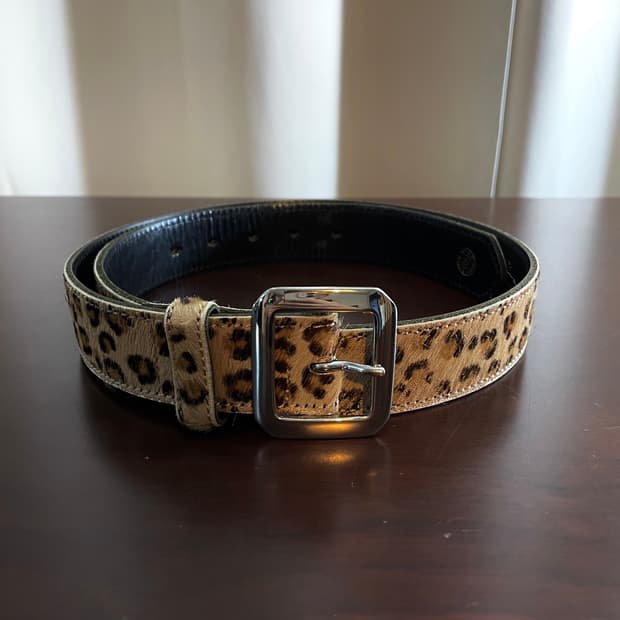 더블탭스 레오파드 벨트