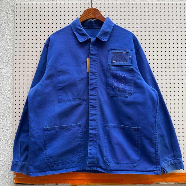 OLD VINTAGE WASHED BLUE 빈티지 프렌치워크자켓