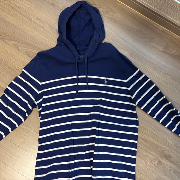 폴로 스트라이프 후드티(상태좋음,미국제품)