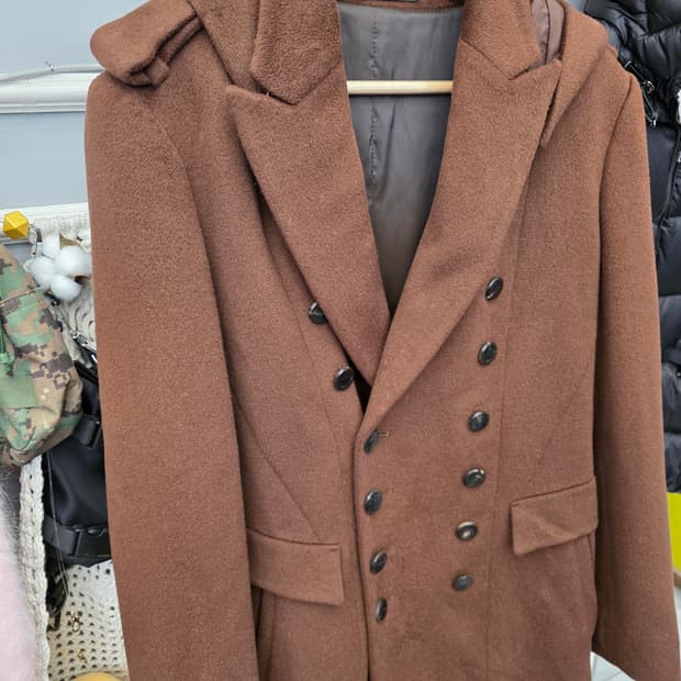 솔리드옴므 우영미 더블 후드 코트 M