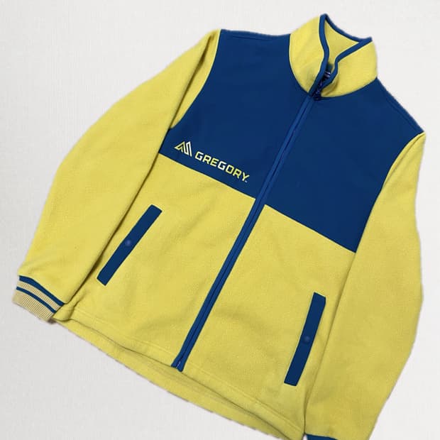 그레고리 GREGORY 플리스 자켓 옐로우 M