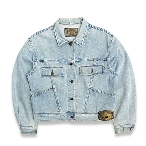 80s Armani Jeans 데님 트러커 자켓 M
