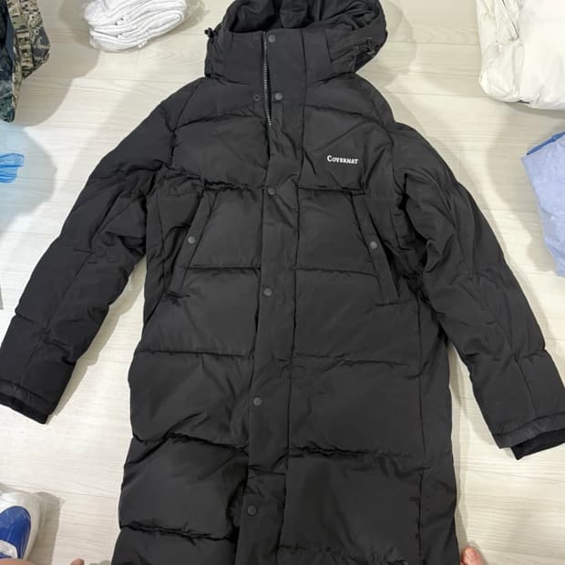 커버낫 롱패딩 블랙 / S