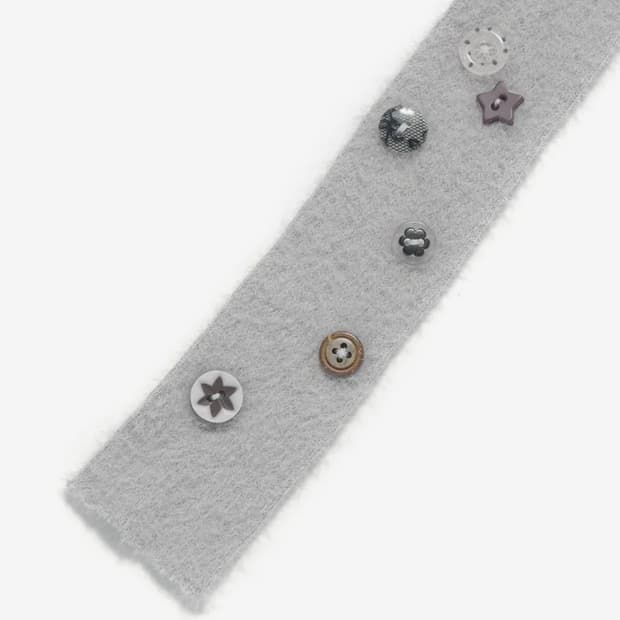 허그유어스킨 앙고라 베이비 머플러 (그레이)