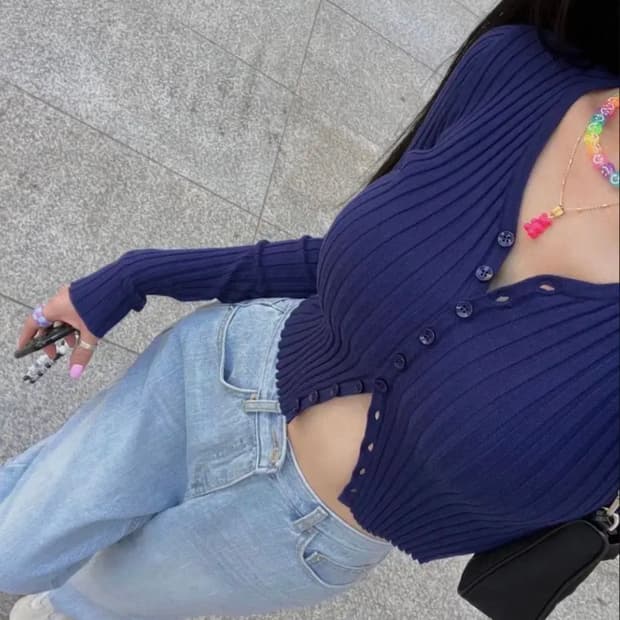 페일제이드 맥가디건 네이비