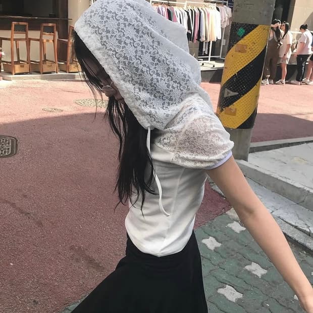 페이즈드 반팔후드