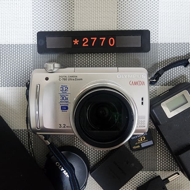 올림푸스 카메디아 C-760 울트라 줌 디지털카메라 파우치포함