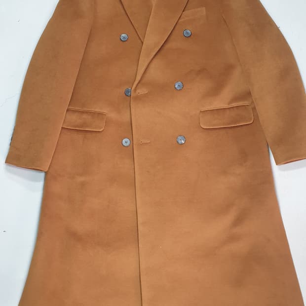 DECOROSO 브라운 더블 롱코트 XL