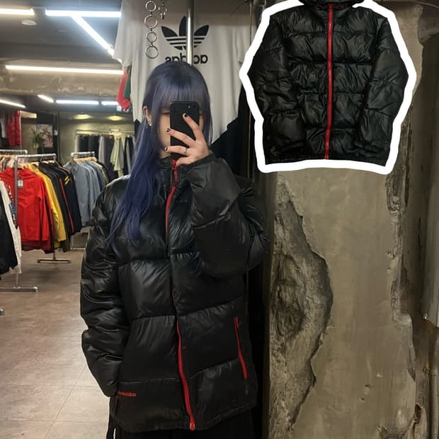 아디다스 패딩 블랙 105 #csz2282