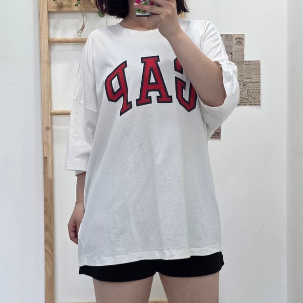 [프립]L/갭 GAP 반팔 티셔츠 화이트