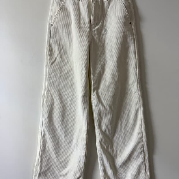 새상품 여자 코듀로이 기모 와이드팬츠 S