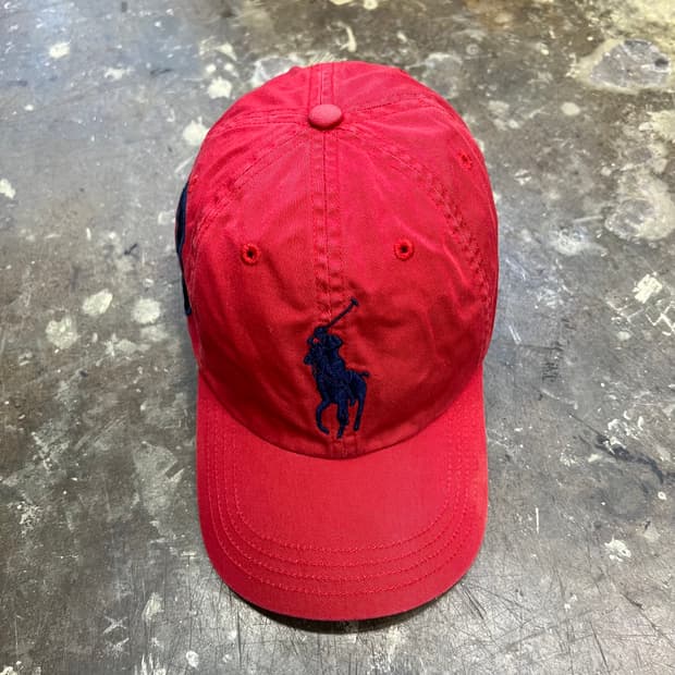 폴로 랄프로렌 레드 볼캡 모자 야구모자 남녀공용