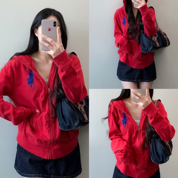 폴로 빅포니 후드집업