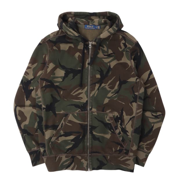 폴로 랄프로렌 베이직포니 카모 후드집업
