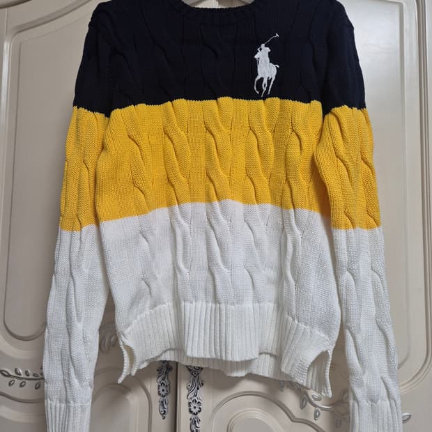 폴로 랄프로렌 빅포니 배색 니트