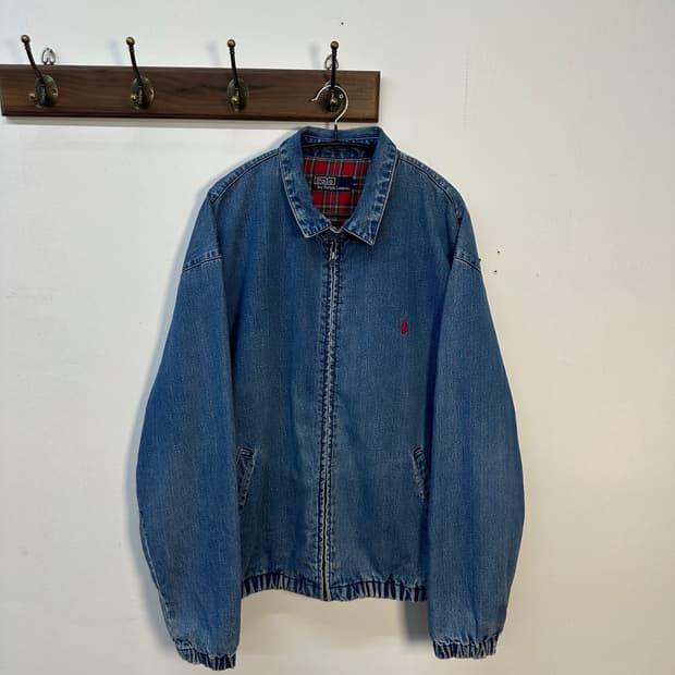 90s 폴로 랄프로렌 데님 풀집업 자켓 