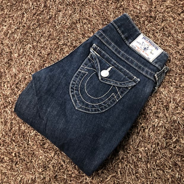 트루릴리전 스키니 워싱 데님 팬츠