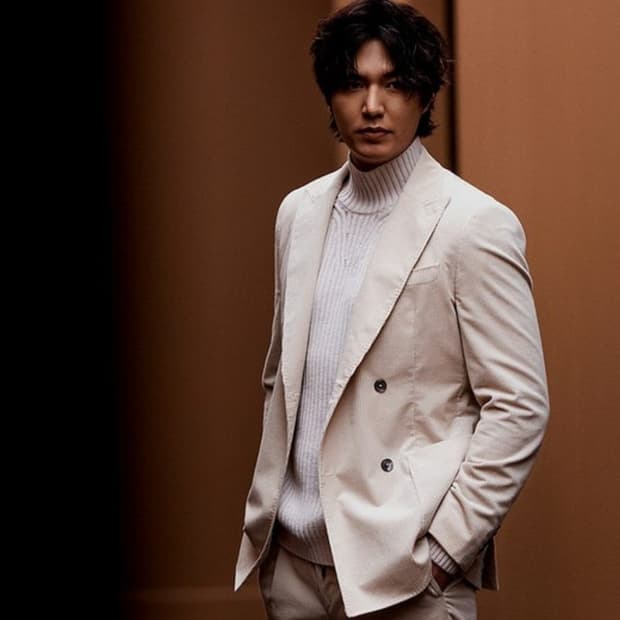 BOSS 이민호 오프화이트 코듀로이 더블 자켓