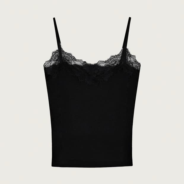 클리시어 크림 도넛 나시 블랙