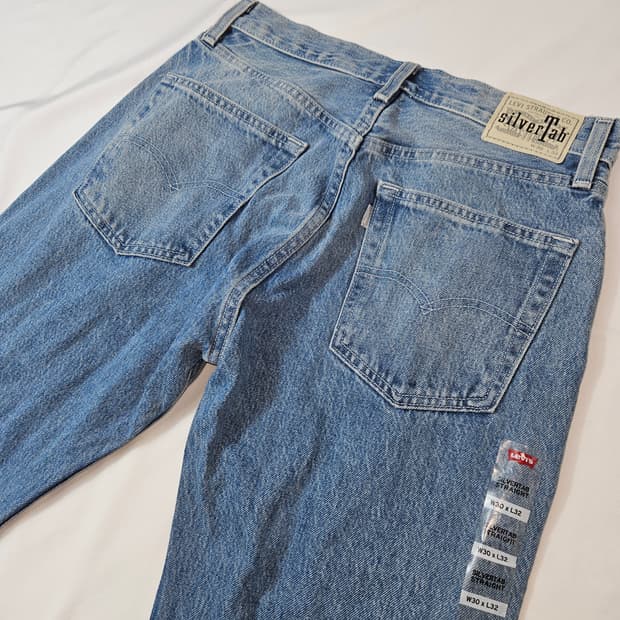 (새상품) 리바이스 실터탭 스트레이트 데님팬츠 30x32