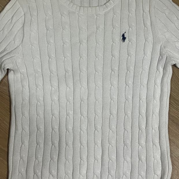 폴로 랄플로렌 꽈배기니트 M