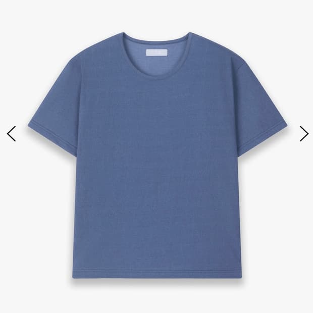 LES brev tshirt 블루 1사이즈