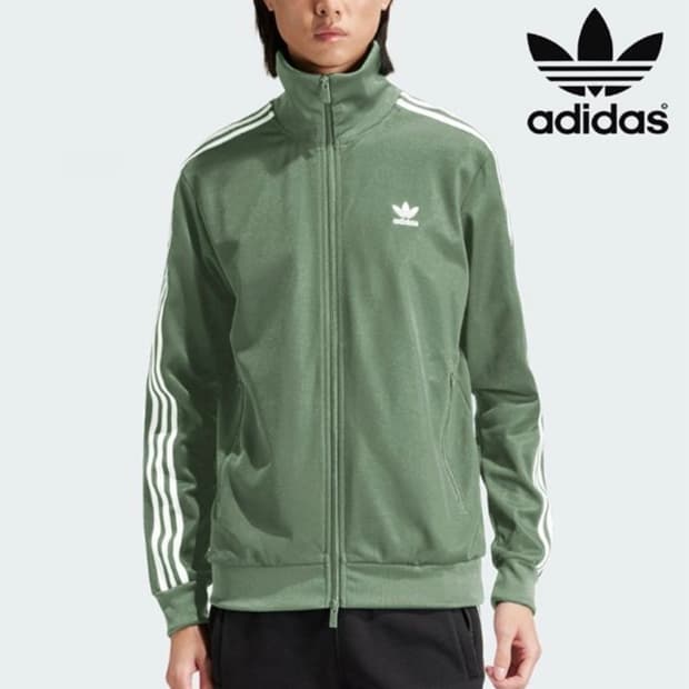 [정품] 아디다스 베켄바우어 올리버 그린카키 투웨이집업 져지자켓(M)