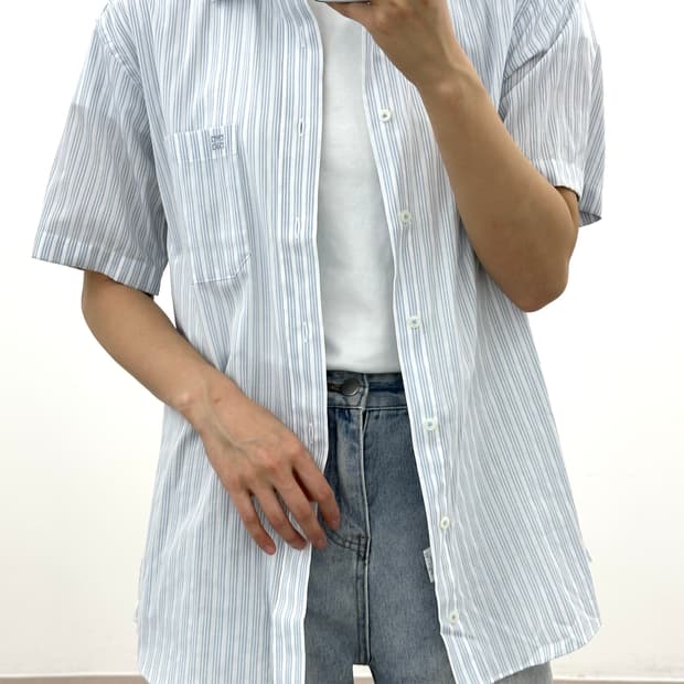 지방시 스트라이프 반팔셔츠