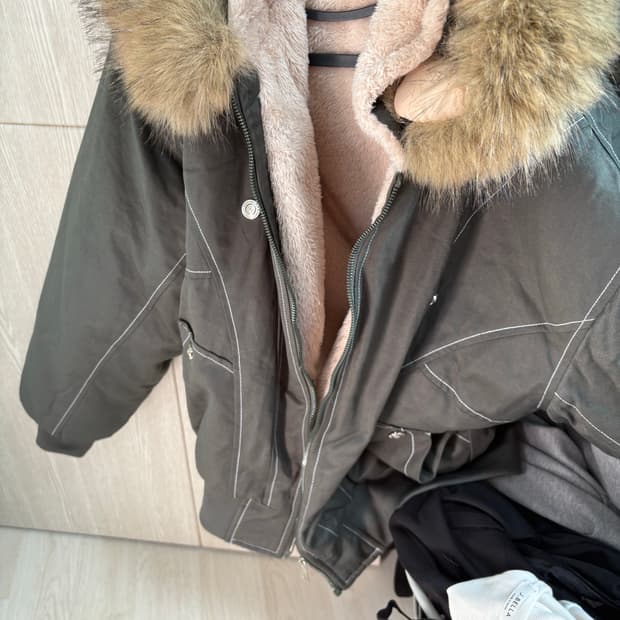 오버핏 야상 항공점퍼 