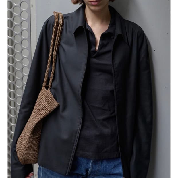 mudule 머듈 french polo 프렌치 폴로 black 0