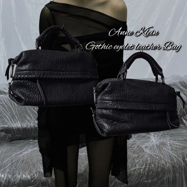 Anne Klein Gothic eyelet leather Bag