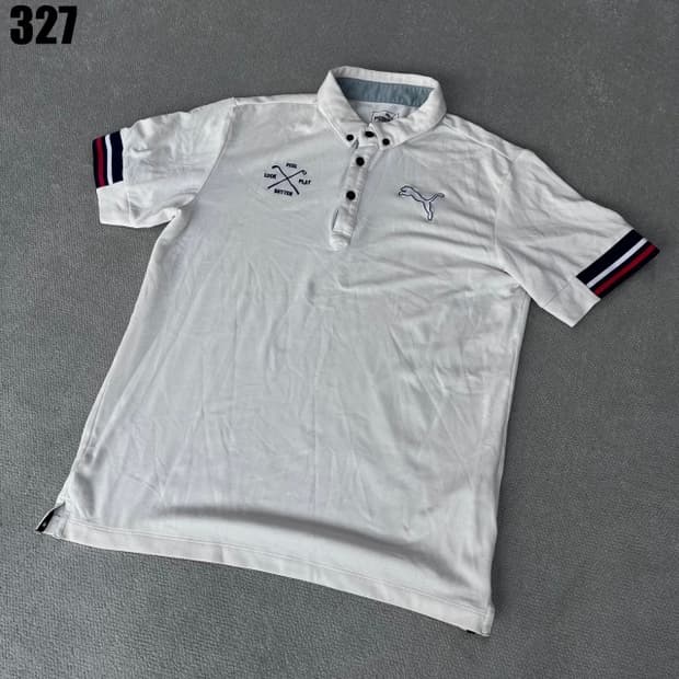 푸마 화이트 반팔티 