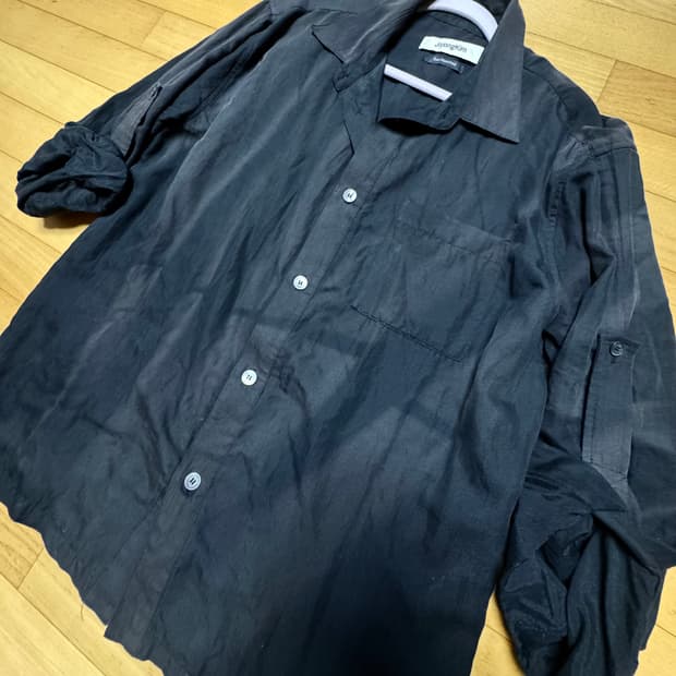 지용킴 25SS 블랙 셔츠 L