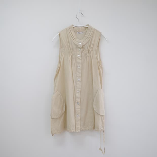 Justwave sand beige vest one-piece