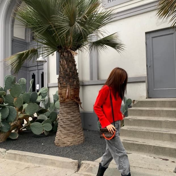 넘버프로젝트 Slit Sleeve half turtleneck