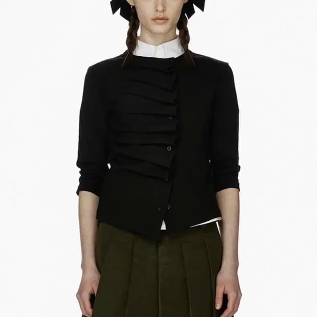 버뮬라 OBLIQUE COTTON CARDIGAN