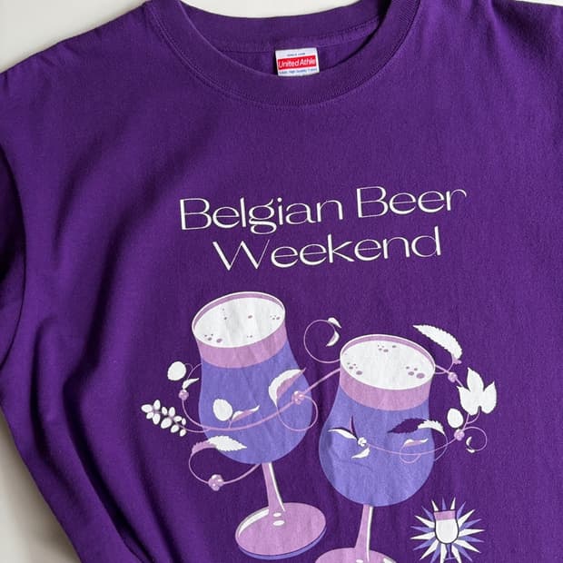  "belgian beer weekend" t-shirt