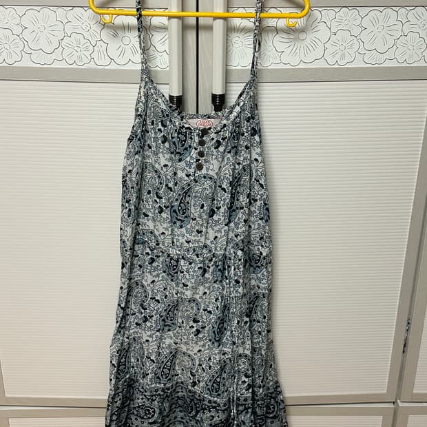 빈티지 페이즐리 미디 원피스