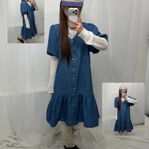 ♧꾸안꾸 데님 모리 set ♧