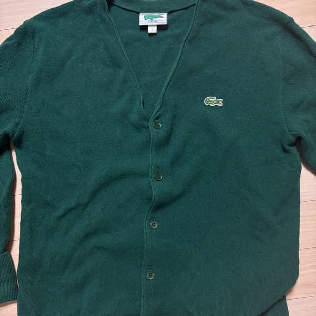 라코스테 남성 링스가디건 그린 4사이즈
