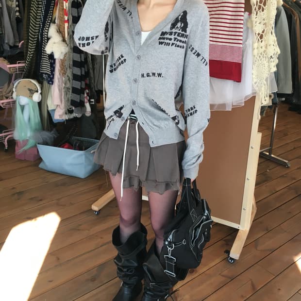 히스테릭글래머 패턴 가디건