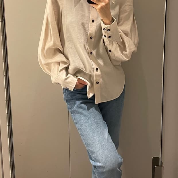 COS 코스 오버사이즈 카라 셔츠