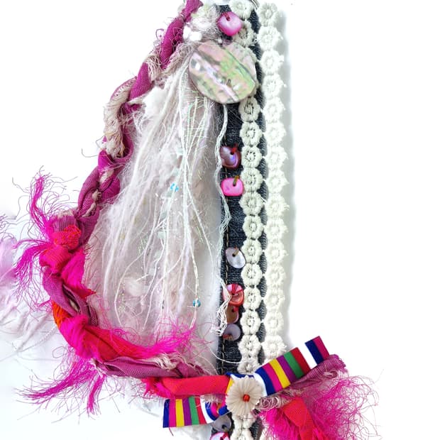 [키링] Motherofpearl Magenta keychain